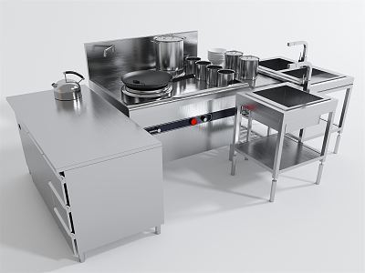 现代 洗菜盆 水槽3D模型