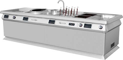 金佰特商用厨具明档豪华多功能组合炉 引领厨房明档新体验